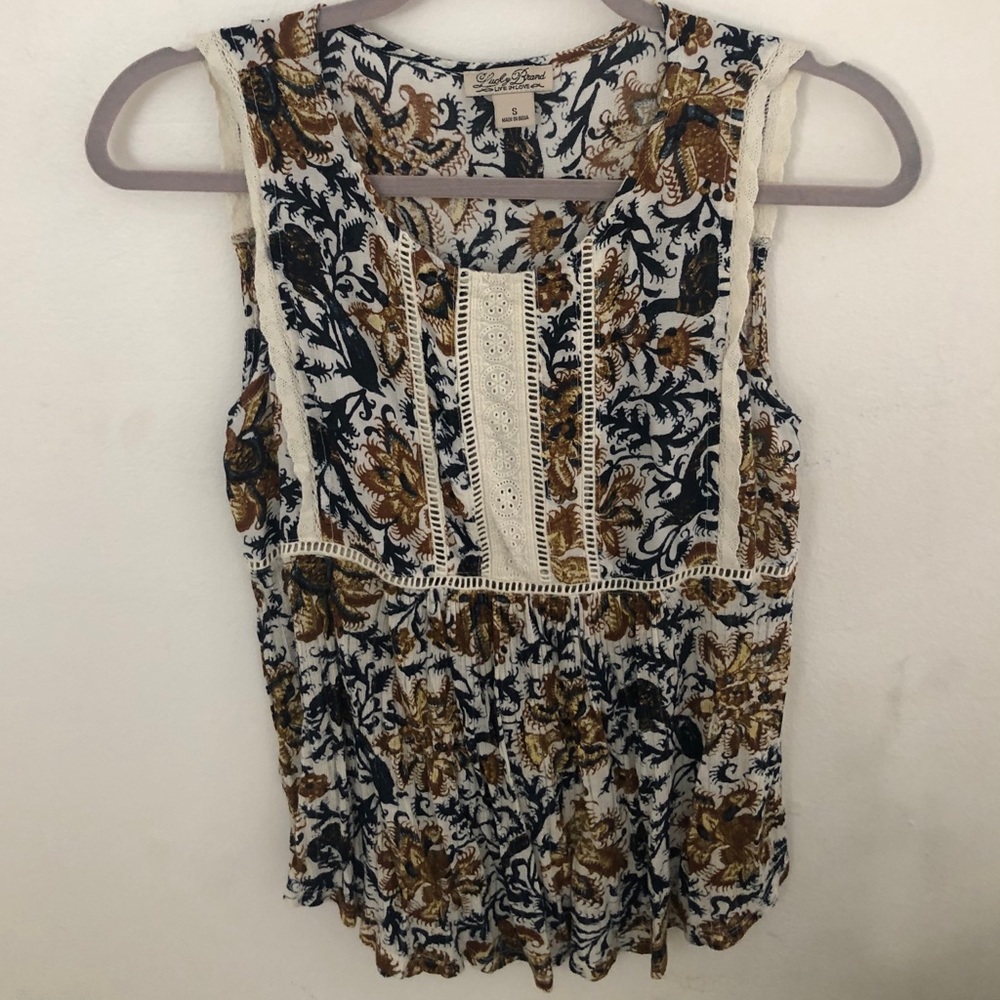 Lucky brand tank blouse